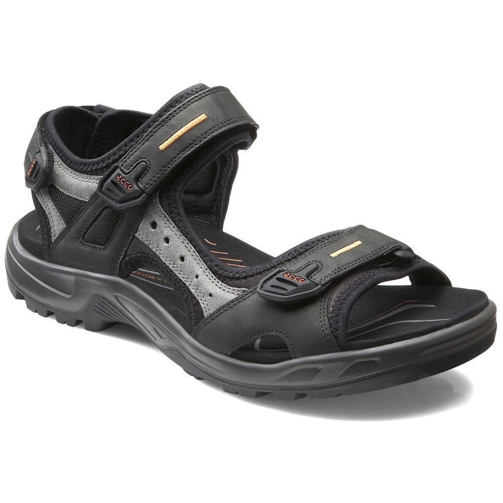 ✨ECCO YUCATAN SZ 47 SANDAL BLACK/MOLE LEATHER (MEN'S)✨